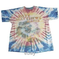 Vintage 1996 Dave Matthews Band Crash Tour T-Shirt 2XL Tie Dye Single Stitch