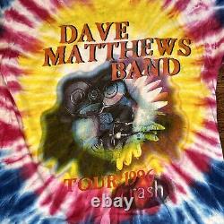 Vintage 1996 Dave Matthews Band Crash Tour T-Shirt XL Tie Dye Single Stitch