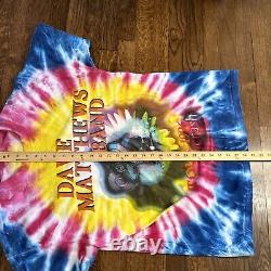 Vintage 1996 Dave Matthews Band Crash Tour T-Shirt XL Tie Dye Single Stitch