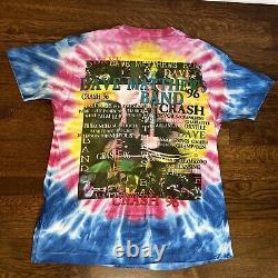 Vintage 1996 Dave Matthews Band Crash Tour T-Shirt XL Tie Dye Single Stitch