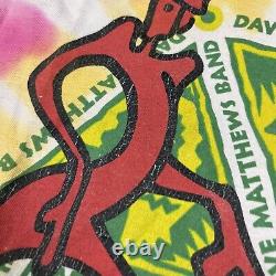 Vintage 1998 Dave Matthews Band RARE Tie Dye Long Sleeve Tour T Shirt