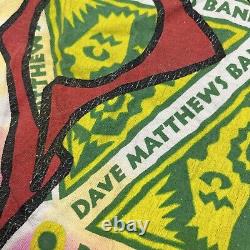 Vintage 1998 Dave Matthews Band RARE Tie Dye Long Sleeve Tour T Shirt