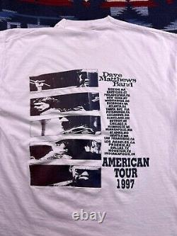 Vintage 90s Dave Matthews Band Crash Tour 1997 L/XL Concert Shirt Hipster