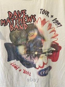 Vintage Dave Matthews Band 1997 Crash Tour Shirt Men's Size XL RARE Authentic