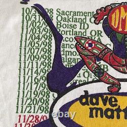 Vintage Dave Matthews Band 1998 Crash white long sleeve shirt Adult XL