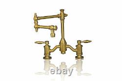 Watermark Fixtures 20-WMF-NB-DMB-8SS Unlacquered Brass 8-Inch On Center