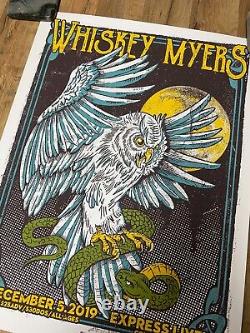 Whiskey Myers Poster Express Live! Columbus, OH 12/5/19 Signed RARE